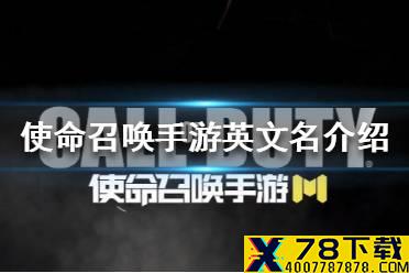 《使命召唤手游》英文叫什么 英文名介绍
