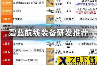 《碧蓝航线》装备研发推荐 大型作战装备研发优先级