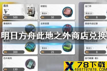 《明日方舟》此地之外商店兑换推荐 此地之外当地办事处换什么