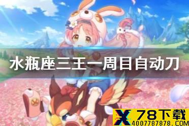 《公主连结》水瓶座三王一周目自动刀 A3带R8忍刀