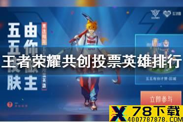 《王者荣耀》五五开黑节开黑英雄排行 共创投票英雄排行
