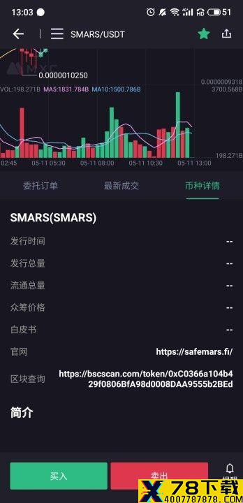 smars上火币