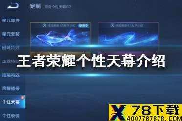 《王者荣耀》个性天幕是什么 个性天幕介绍