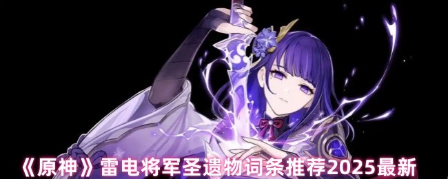 《原神》雷电将军圣遗物属性选择详解