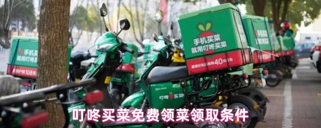 《叮咚买菜》叮咚买菜免费领取蔬菜的资格条件解析