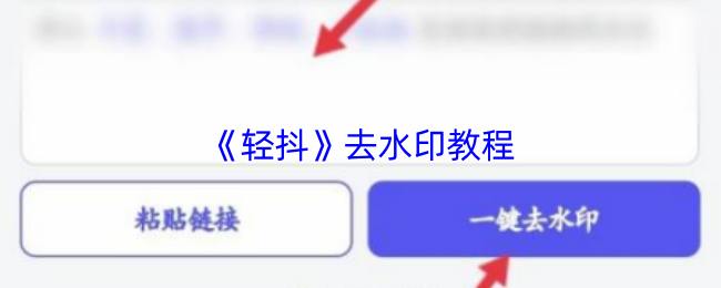 《轻抖》去除水印的详细步骤指南